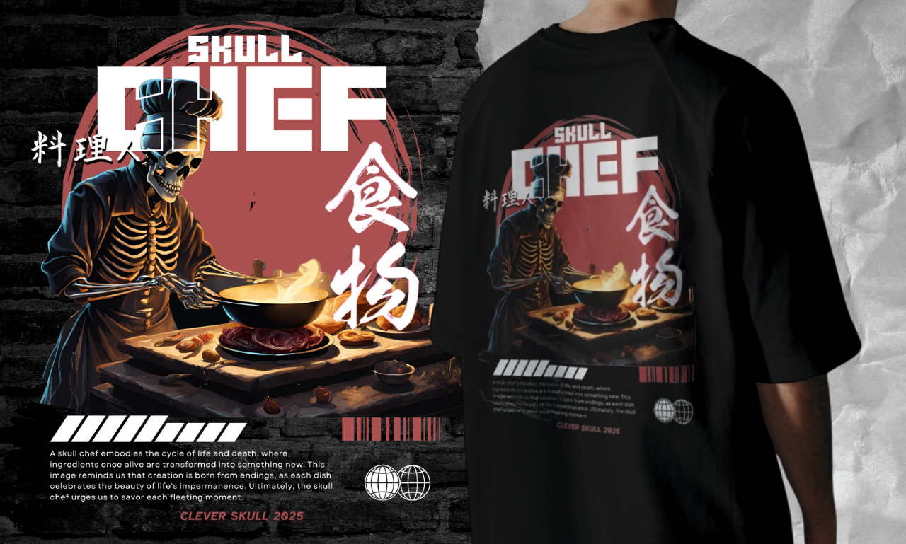 Camiseta Skull Cheff - Imagen 4